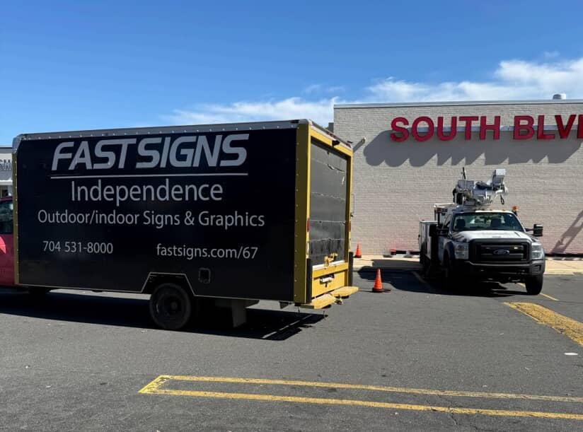 An image of the FASTSIGNS van wrap.